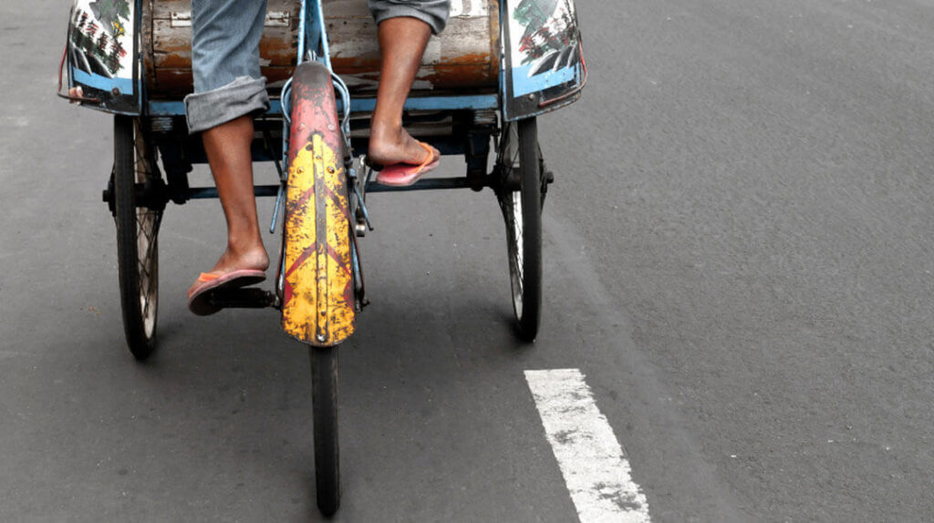 Becak Taxi How to get around in Indonesia Travel Guide