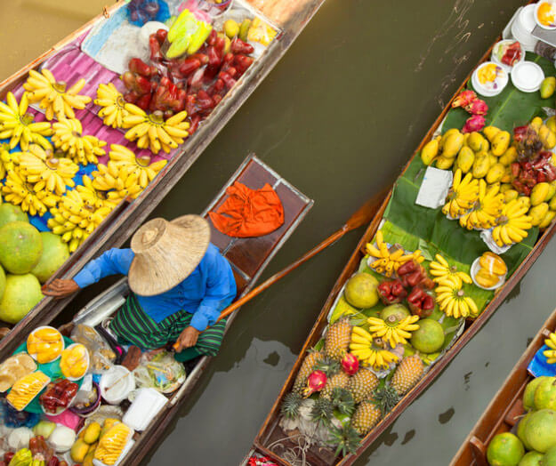 Floating Market Thailand Asia Travel Guide