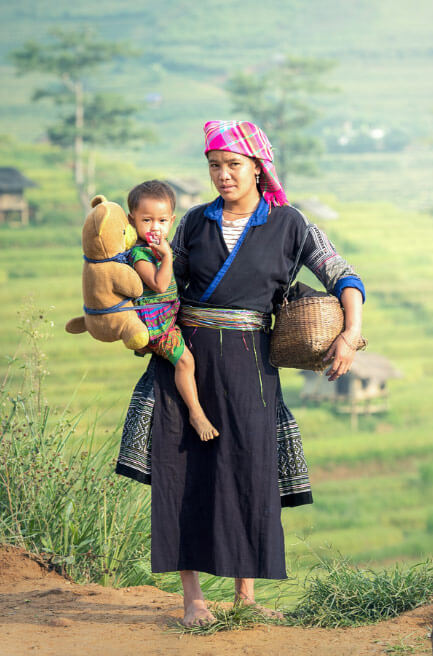 Sapa Local People Vietnam Asia Travel Guide