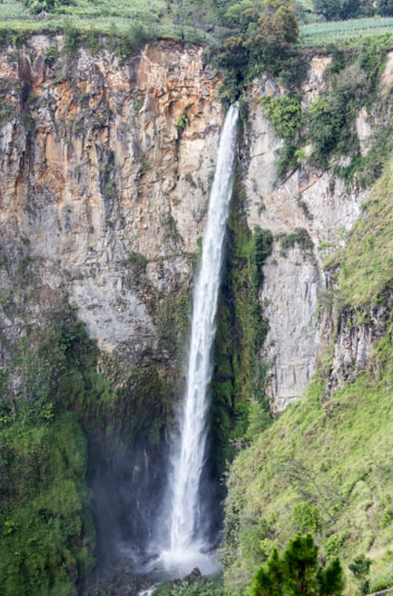 Sumatra Sipiso Piso Waterfall Indonesia Asia Travel Guide